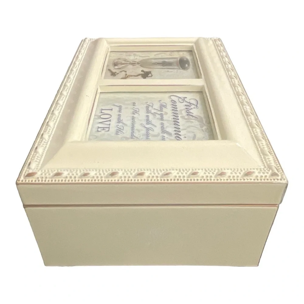 First Communion Know The Joy Ivory Music Box Plays Jesus Loves Me New